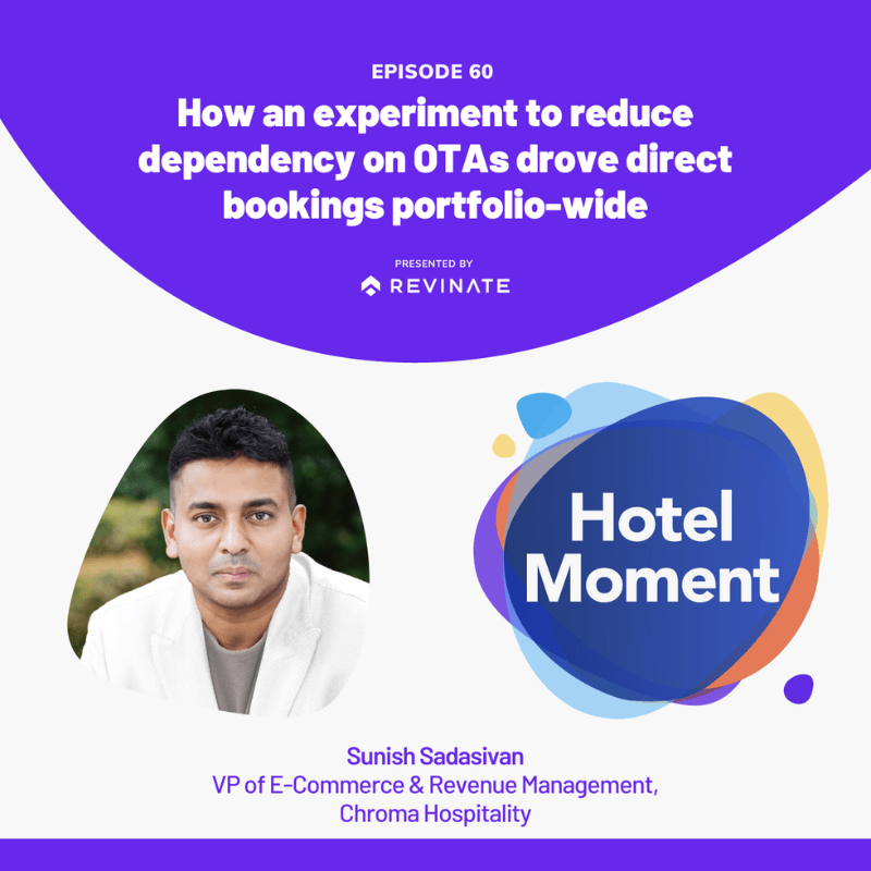 Hotel Moment episode #60 How an experiment to reduce dependency on OTAs drove direct bookings portfolio-wide