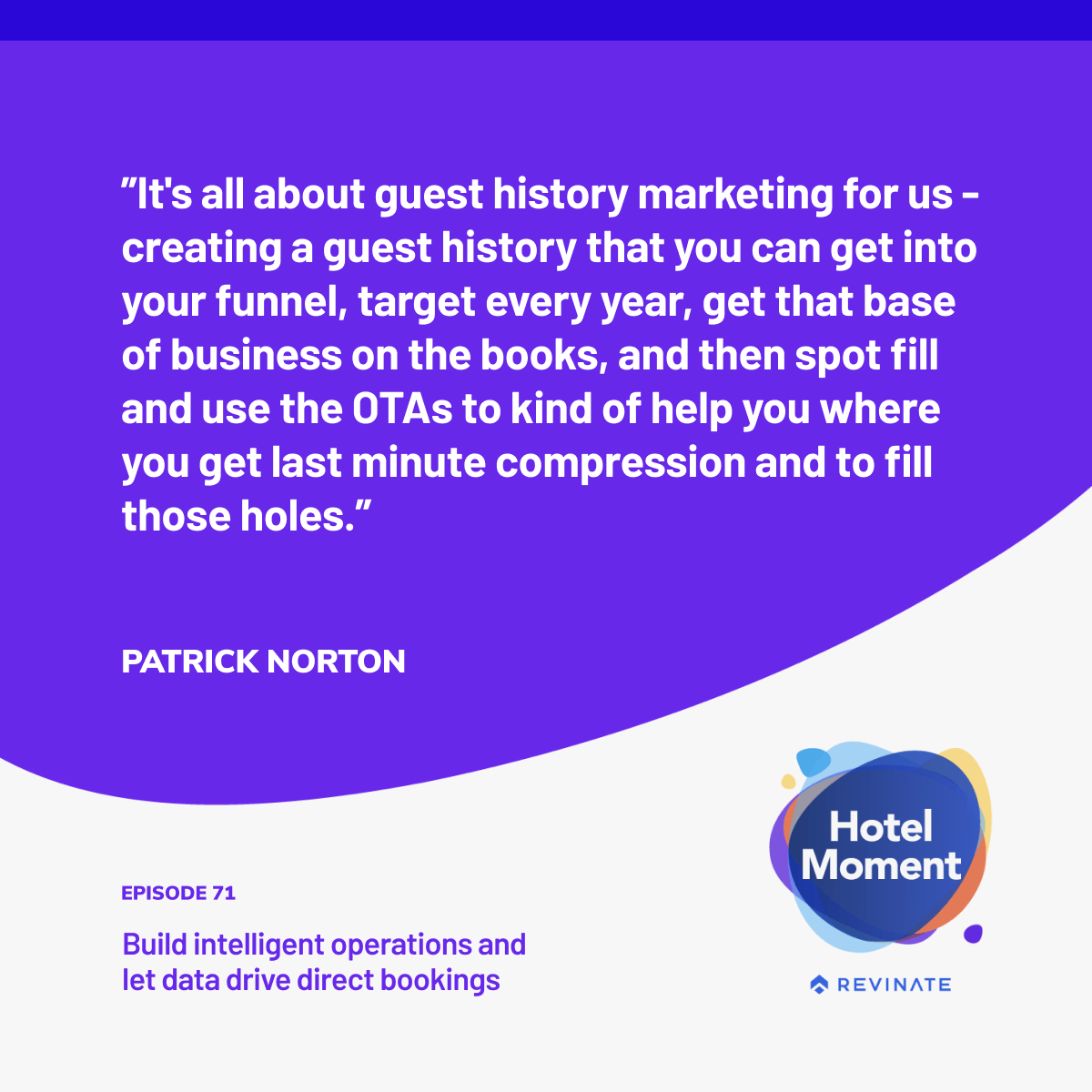 Quote graphic episode #71-Guest history marketing